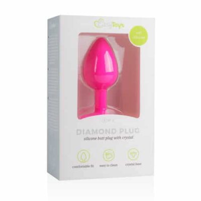Plug Anal Diamond Pequeno Rosa