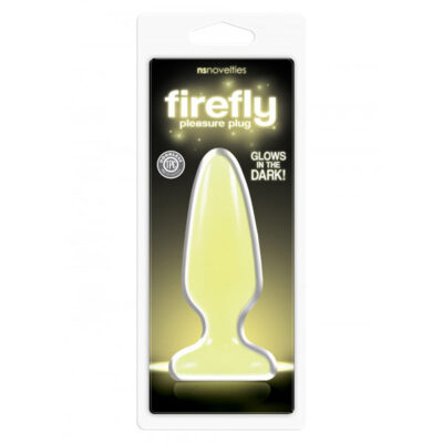 Plug Anal Firefly Grande Amarelo Fluorescente