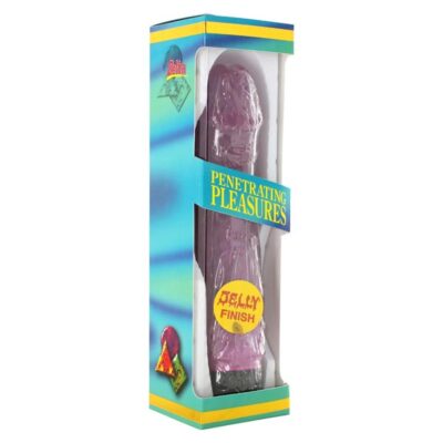 Vibrador Jelly Pleasures Roxo 20cm