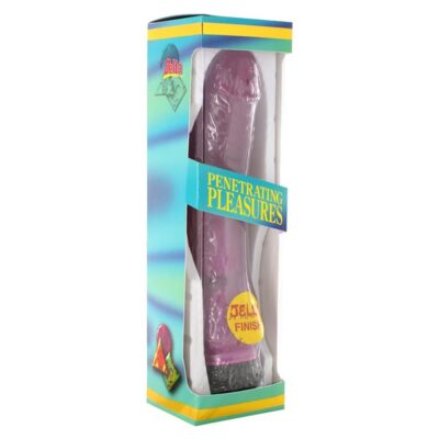 Vibrador Jelly Pleasures Roxo 22cm