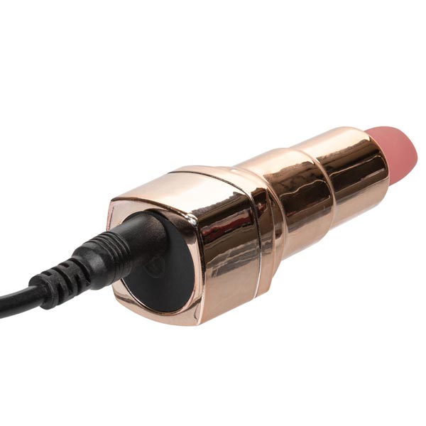 Mini Vibrador Batom Recarregável Rosa Mini Vibrador Batom Recarregável Rosa